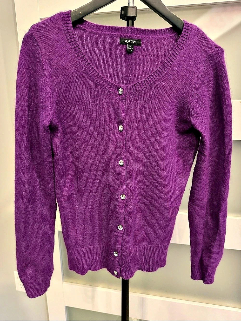Women’s APT. 9 Cardigan Purple Size Small Like New